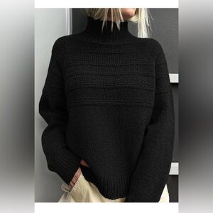 🆕 Chunky Knit Pullover Long Sleeve Jumper Tops Trendy Winter Sweater